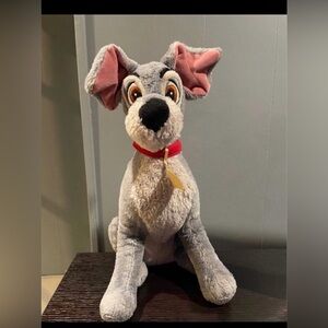Disney Tramp Dog Plush Stuffed Animal Lady and the Tramp 15” Sitting vintage